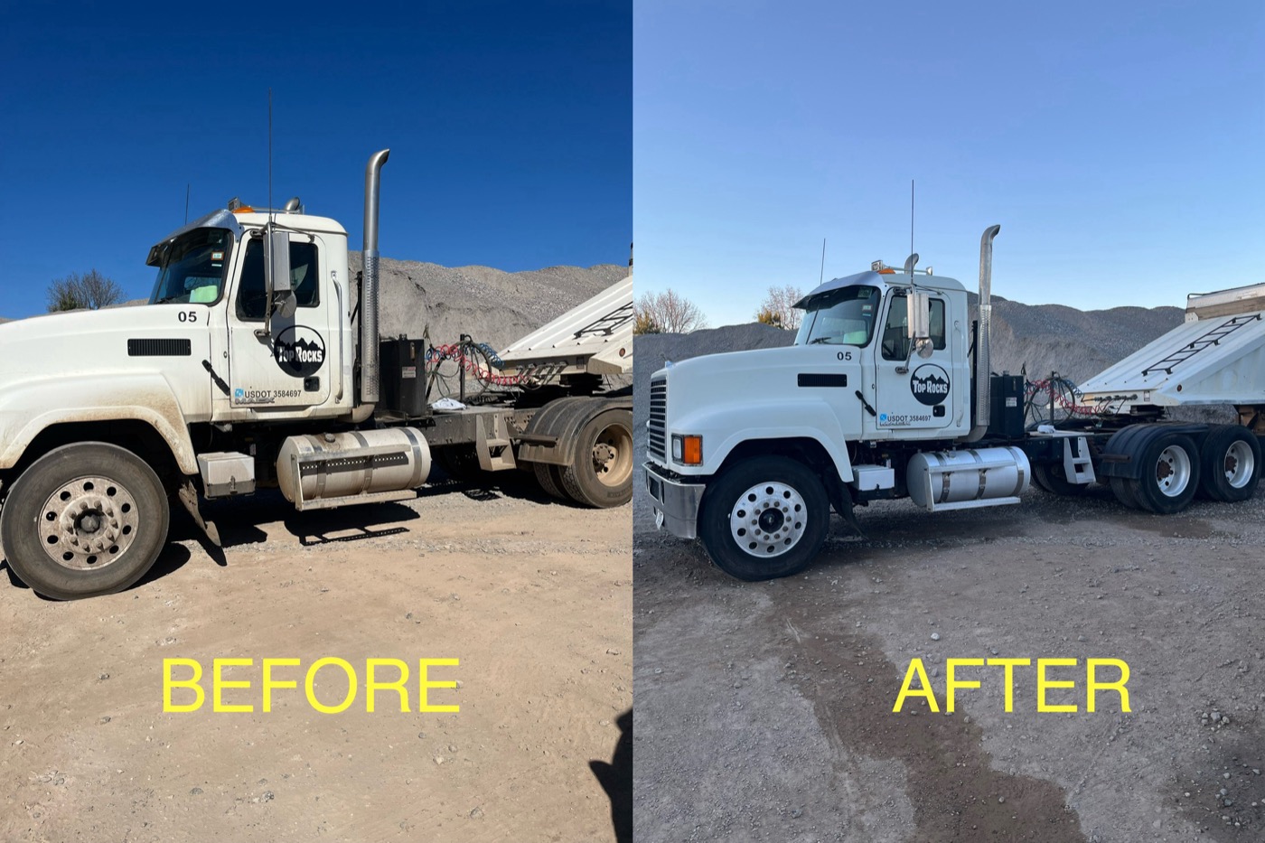 Fleet truck — before & after